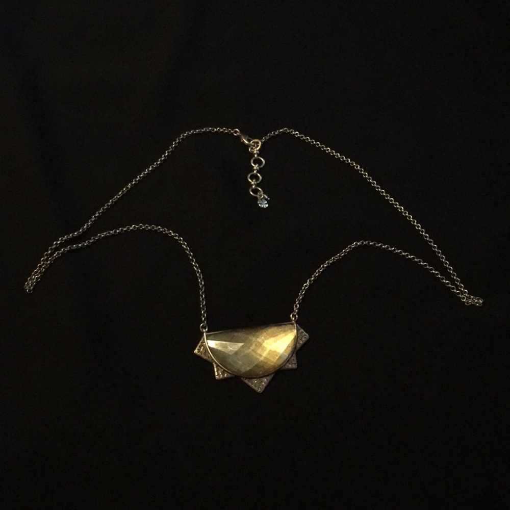 Lucky’s Half Sun Long Gold Necklace